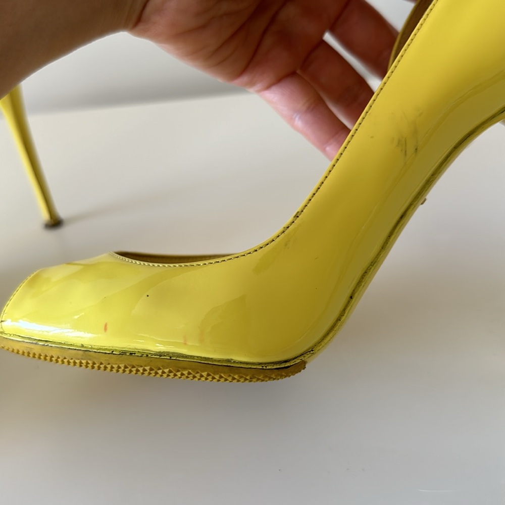 AUTHENTIC Dolce&Gabbana Peeptoe Stiletto Size EU37/US7 - Picture 11 of 14